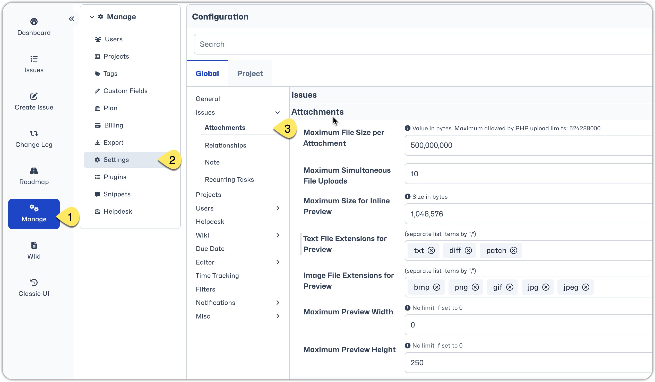 Attachment Config