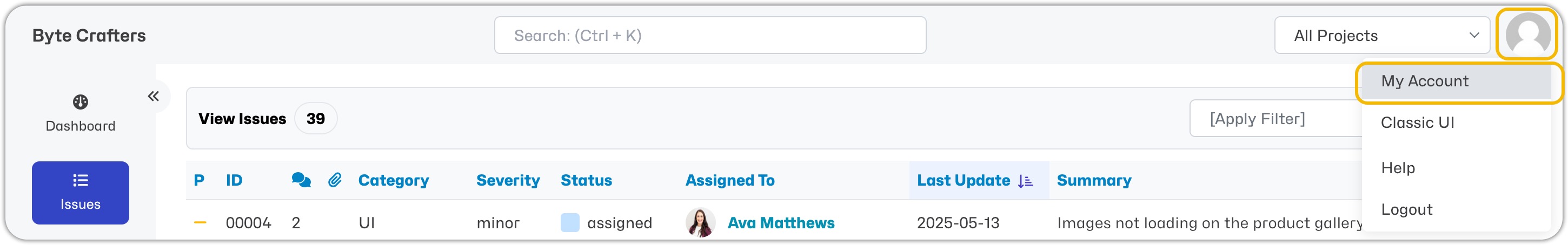 My Account