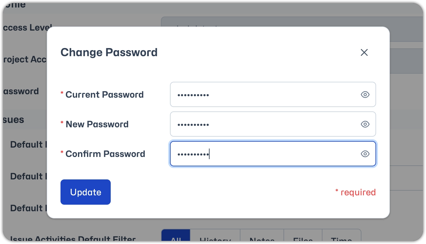 Change password