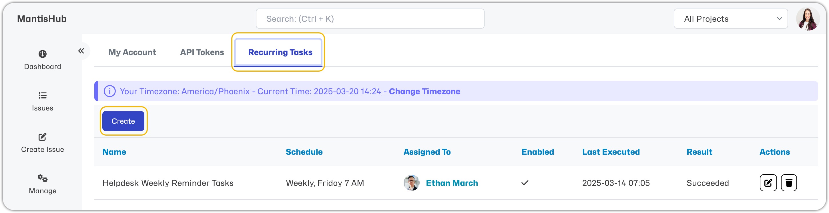 Create Recurring Task 1