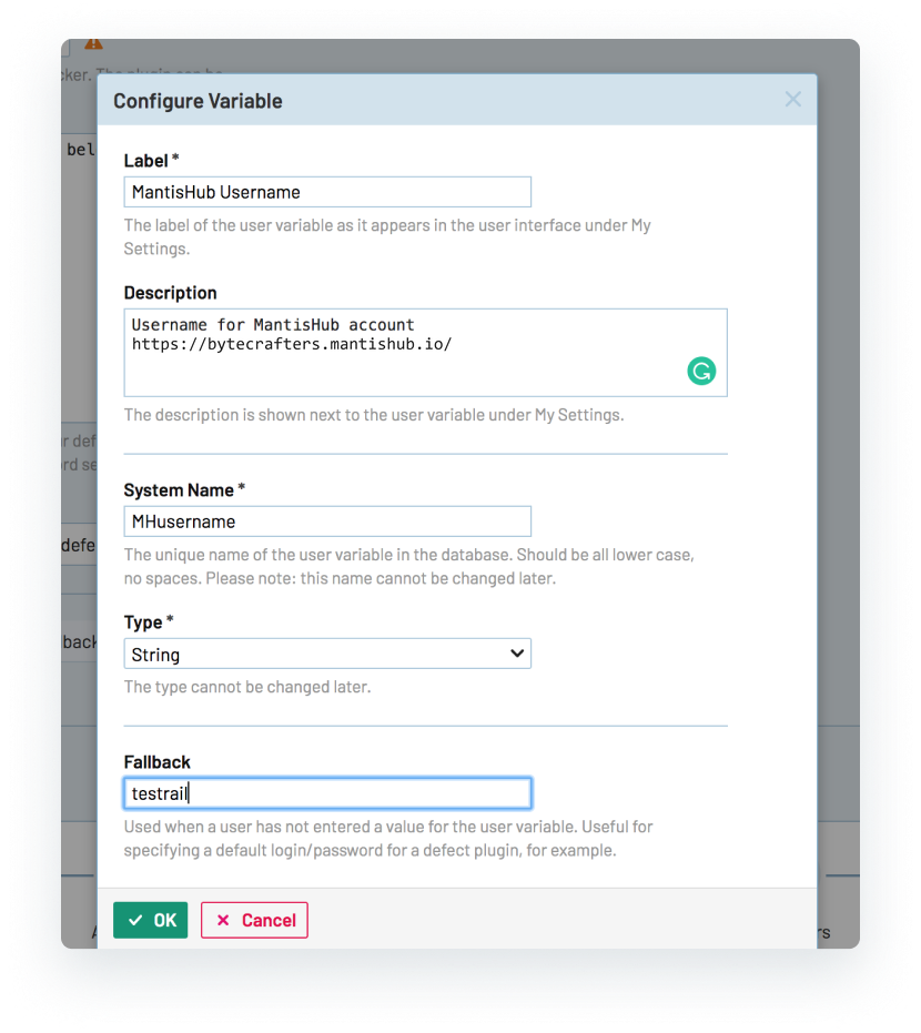 Configure Variables